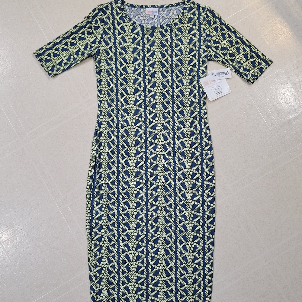 LuLaRoe Julia Dress Women's Size XXS NWT